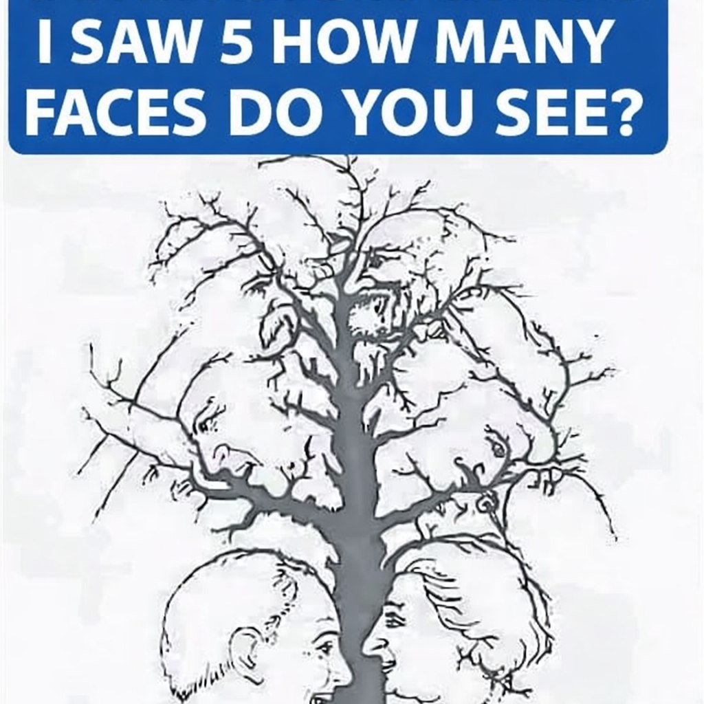 If you find all the hidden faces in this optical illusion in less than 10 seconds, you’re in the top 1%. Check 1st comment for answer 👇