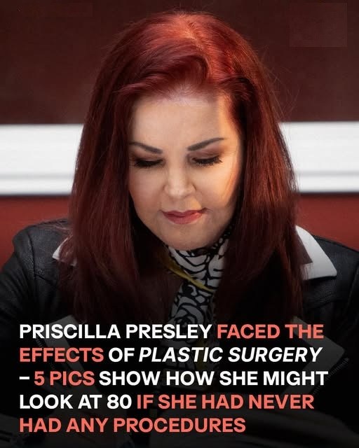 An unqualified surgeon once tried to work on Priscilla Presley. 🤯 AI now shows how she might have aged gracefully. (Check In First comment👇)