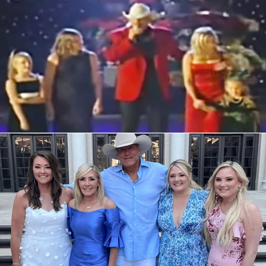 During his holiday special, Alan Jackson created a heartwarming scene when he welcomed his wife and daughters on stage. ✨🎶 Starting the song alone, he soon shared the spotlight with his family, making for a truly unforgettable performance that moved fans to tears. (Check In First comment👇)
