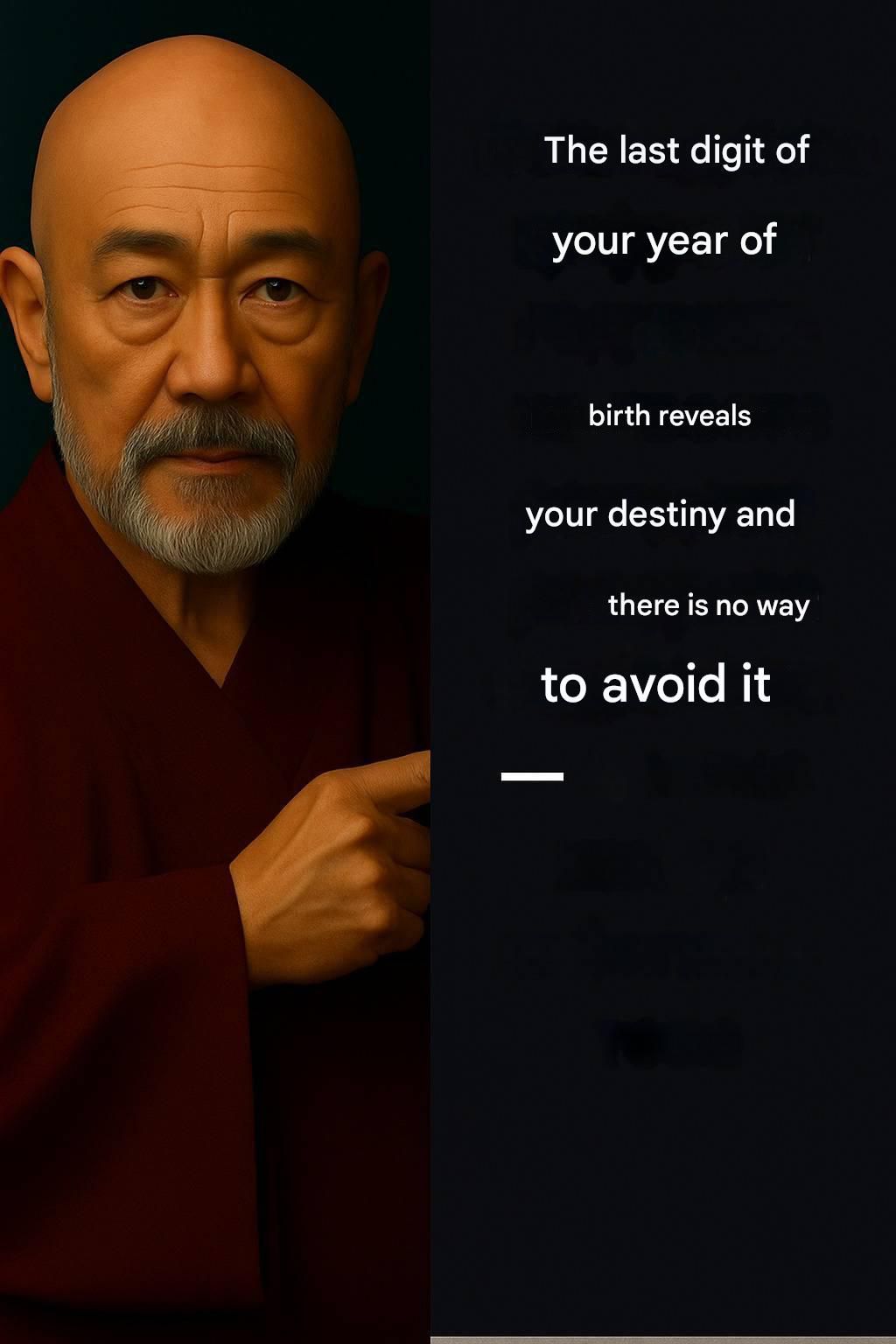 The last digit of your birth year reveals your spiritual destiny (and this is absolutely not a coincidence) read more in comment👇