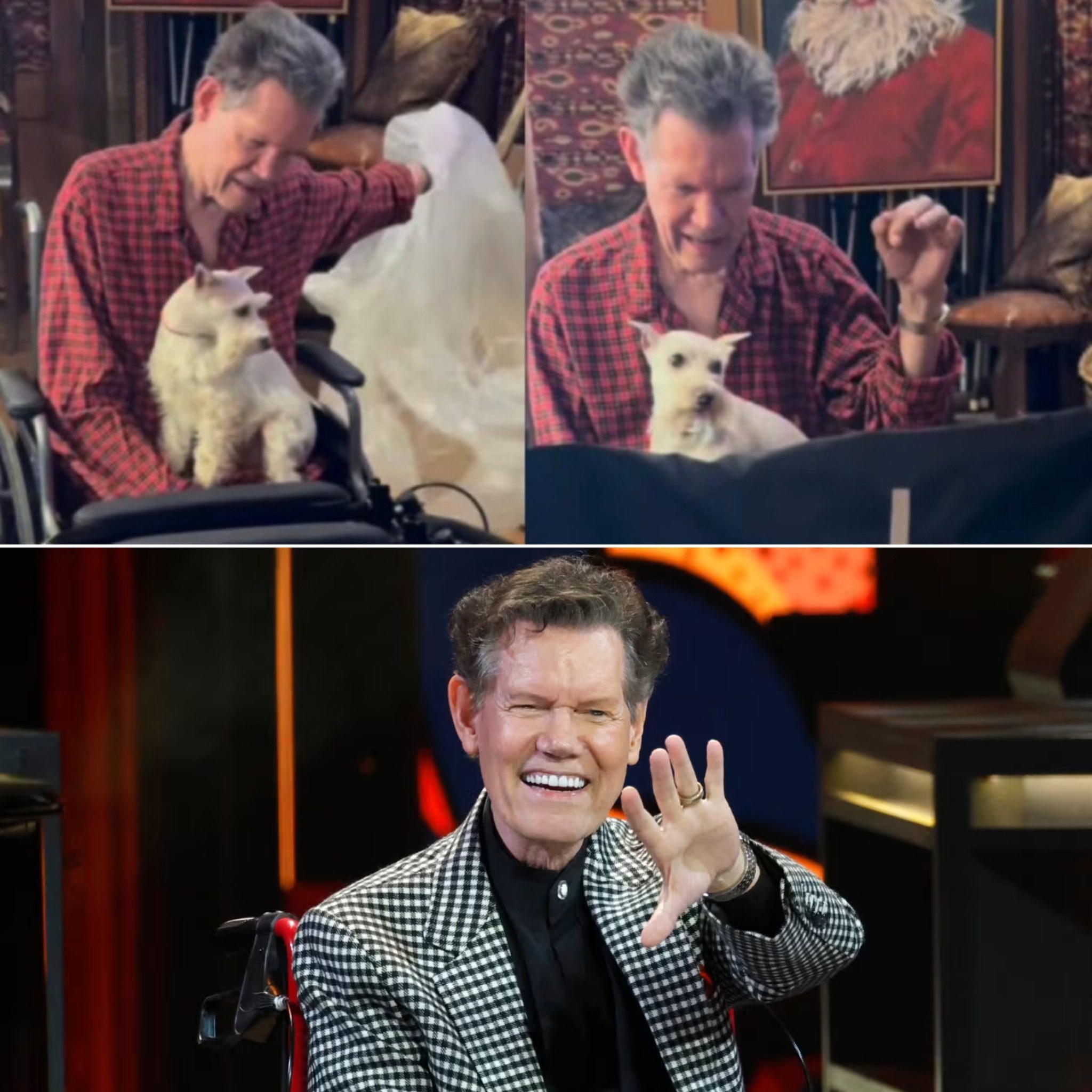 “This Christmas, a legendary voice and a timeless song met in the most unexpected way. Randy Travis received a one-of-a-kind wheelchair inspired by ‘Three Wooden Crosses,’ the song that defined his legacy. The design carries deep meaning — years of struggle, strength, and redemption. Watching his reaction is both heartbreaking and beautiful.” (Check In First comment👇)