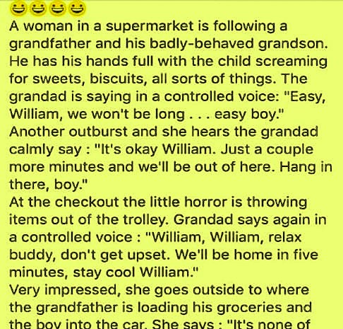 This Grandfather and His Grandson Had Everyone Laughing in the Supermarket 😂👇
