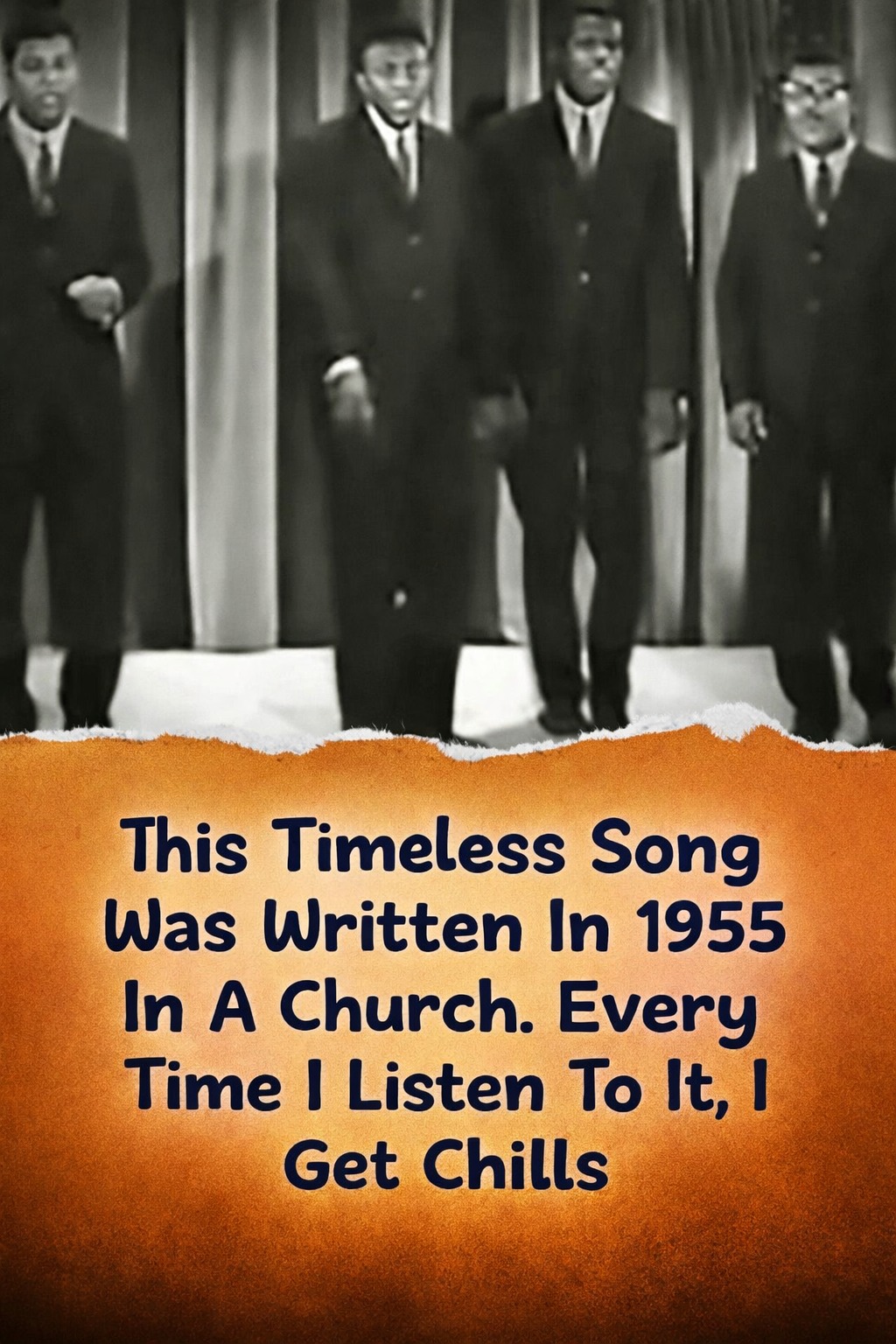 This Timeless Song Was Written In 1955 In A Church. Every Time I Listen To It, I Get Chills. Listen to the song in the top comment below⬇