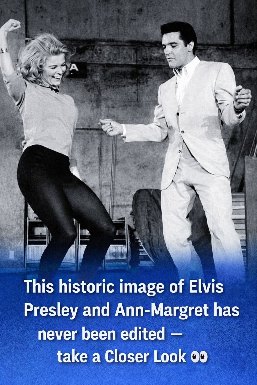 This historic image of Elvis Presley and Ann-Margret has never been edited – take a closer look in the first comment 👀