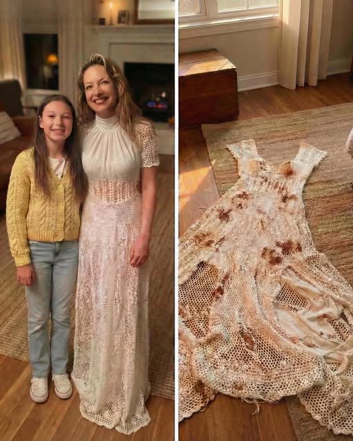My 12-Year-Old Daughter Knit My Wedding Dress — Hours Before the Ceremony, I Found It DESTROYED… and I Knew Exactly Who Did It 😳💔⬇️