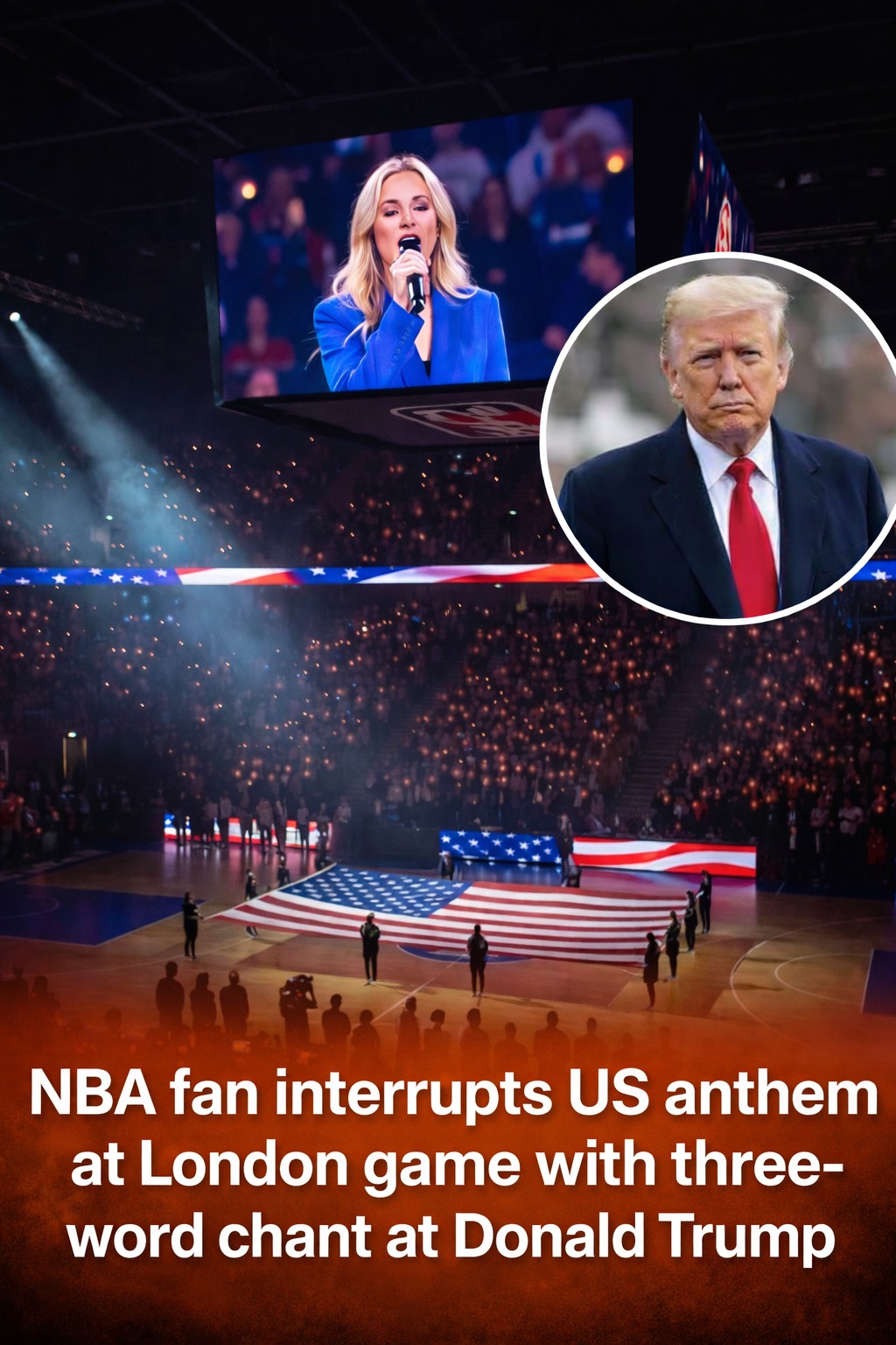 The whole arena heard it.