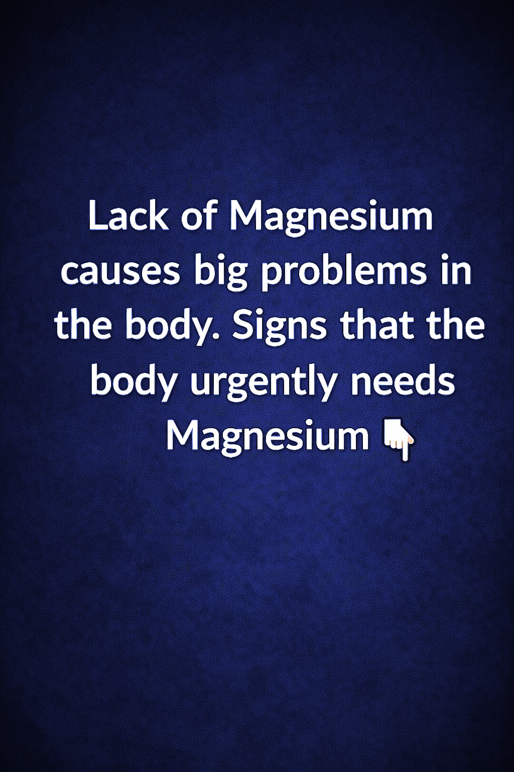 Signs Your Body May Be Lacking Magnesium