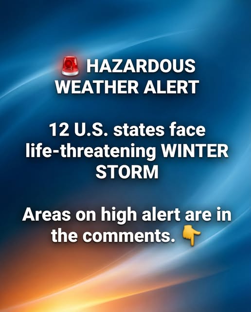 🟥4 US States Under Threat from Hazardous Ice Storm – Details!⤵️