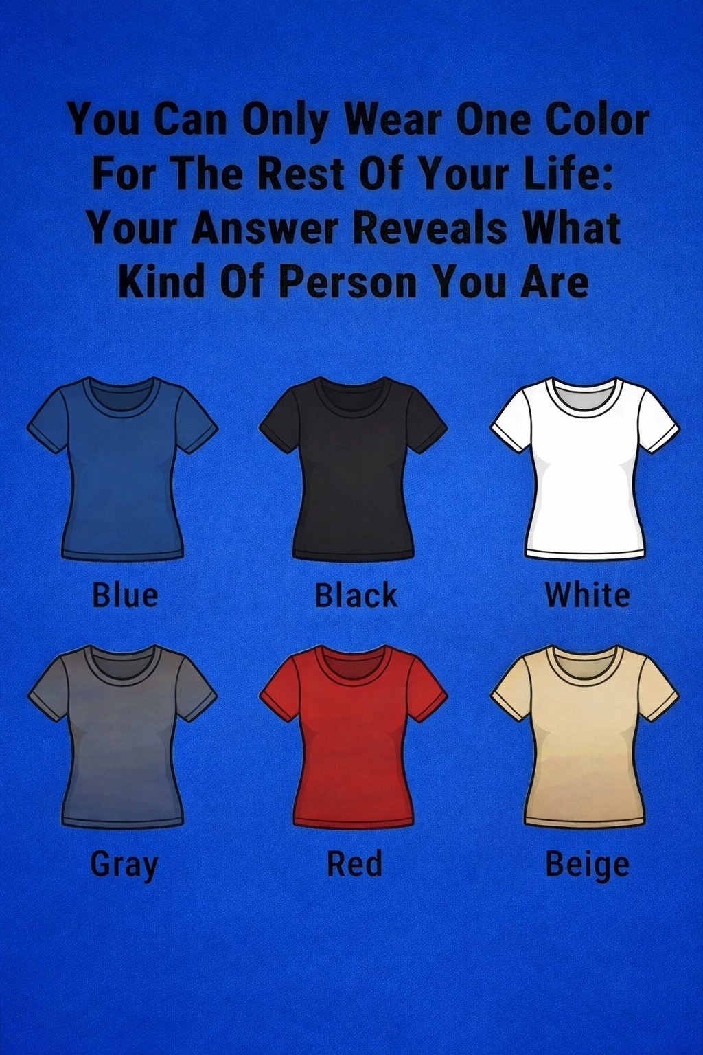 Pick The Color. Your Answer Reveals What Kind Of Person You Are. Check below 👇