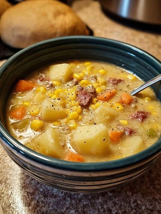 This creamy favorite is called “Amish Snow Day Soup” in our house—just right for cold, cozy nights. Full recipe 👇💬