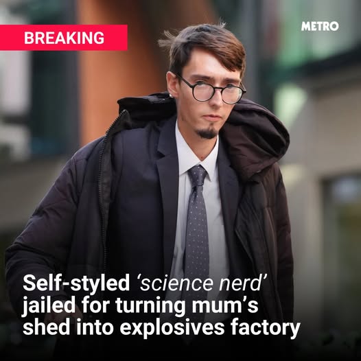 Self-Proclaimed ‘Science Nerd’ Jailed After Turning His Mum’s Backyard Shed Into a Homemade Explosives Factory — The Discovery Shocked Everyone 😳🚨