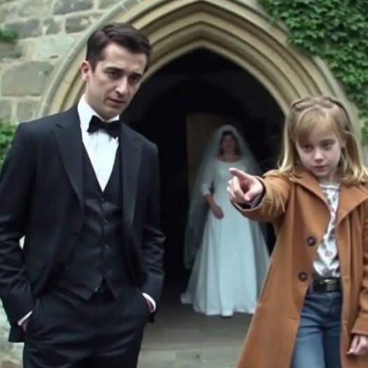 “Don’t marry her,” the homeless girl said at the church door. What she revealed afterward… At the church entrance, the homeless girl stepped directly into his path. “Don’t marry her.” And she uttered a word that only the bride and the lawyer were supposed to know. The church looked flawless—almost aggressively so. Ancient stone. Silent bells. White flowers lined with ceremonial perfection, as if the entire world had been instructed to behave. Outside, a pale carpet marked the arrival of Lucas Moreno, the millionaire everyone came to observe, not to honor. Phones hovered in the air. Whispers passed behind stiff smiles. Lucas walked forward in a tailored dark suit, his posture calm, his movements confident. An expensive watch glinted at his wrist. He was a man accustomed to space being cleared for him. Two security guards stayed close. Behind them sat an SUV with tinted glass and a floral arrangement so extravagant it bordered on obscene. The air smelled of incense and luxury perfume—until something disrupted it. A girl. Thin. Dirty. Oversized hoodie. Frayed sneakers. No older than twelve. Her face bore the quiet evidence of hunger and exposure. She had been invisible against the wall—until she chose not to be. When Lucas lifted his foot for the final step inside, she surged forward. “Don’t marry her!” The sound cracked the moment in half. Guests turned. Phones recorded. A wave of gasps rippled outward. The guards moved instantly. “Step back,” one barked, reaching for her arm. Lucas froze. Not out of kindness—but because the words didn’t sound like begging. “What did you say?” he asked. As the guard grabbed her, she reached out and seized Lucas’s jacket, clinging to it with startling force. “If you go in,” she said, staring straight into his eyes, “you won’t come out the same.” “Enough,” the guard warned. “Let her go,” Lucas commanded. The grip loosened. The girl didn’t hesitate. “It’s a trap,” she said. “Don’t marry her.” Lucas laughed softly, incredulous. “A trap,” he echoed. “And what could you possibly know about my life?” She lifted her gaze, steady and unafraid. “I know what I heard,” she replied. “I know what they planned.” “Who?” he demanded. She pointed toward the aisle inside the church. “Her,” she said. “And the lawyer.” Lucas felt irritation surge. This day was already heavy—contracts disguised as vows, cameras masquerading as witnesses. He pulled cash from his pocket and extended it. “Take this. Eat. Leave.” She didn’t look at it. “I don’t want your money,” she said clearly. “I want you not to go in.” The murmuring intensified. “This is absurd.” “Where did she come from?” Then the doors opened. And Valeria Cruz stepped into view. 👉 To be continued in the 1st comments👇