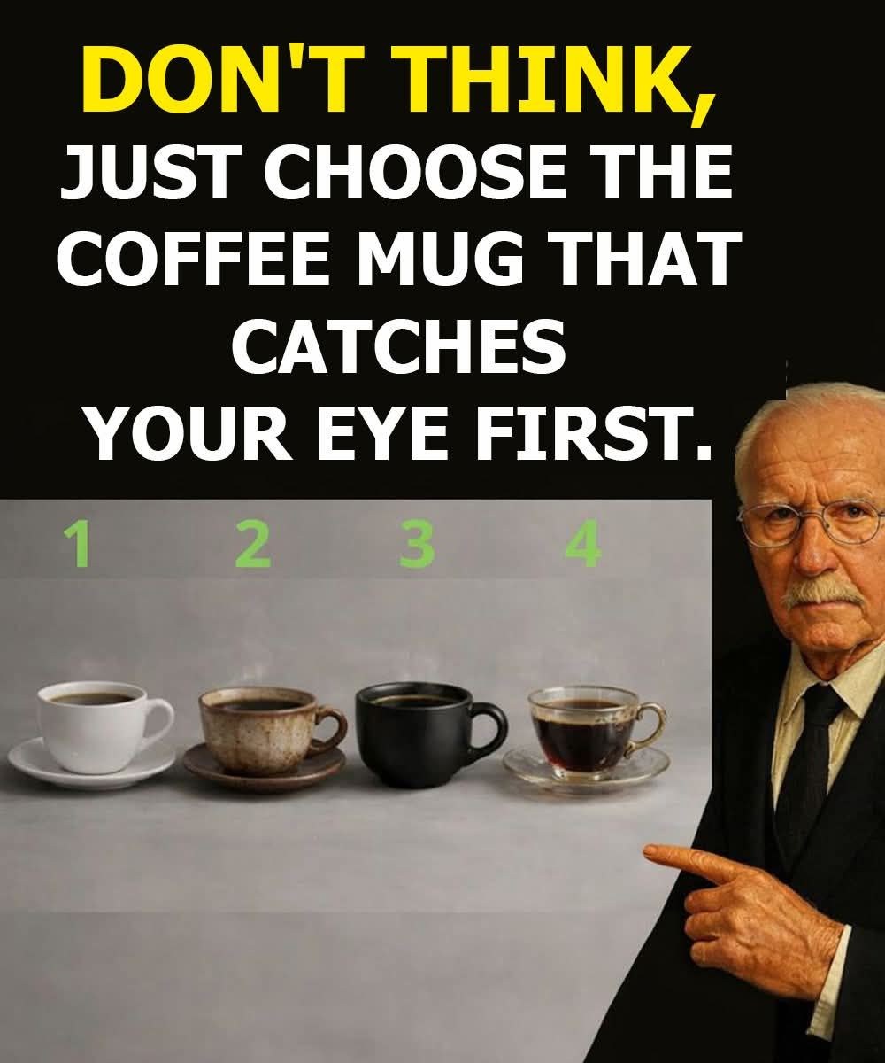 Choose a coffee cup: A psychological test of your inner world 🤔😱… See more