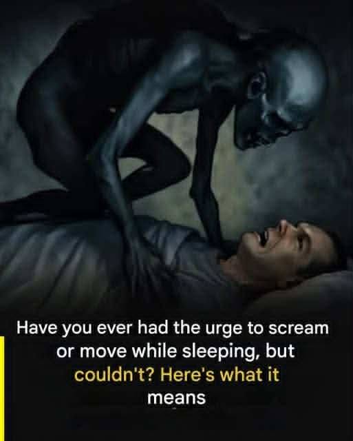 The mystery of sleep paralysis: when your body won’t respond at night. (Check In First comment👇)
