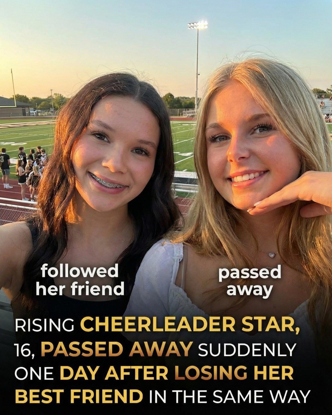Grace, the cheerleader, and Elizabeth, the soccer star, were inseparable in life — and their friendship will live on in heaven 💔 (Check In First comment👇)