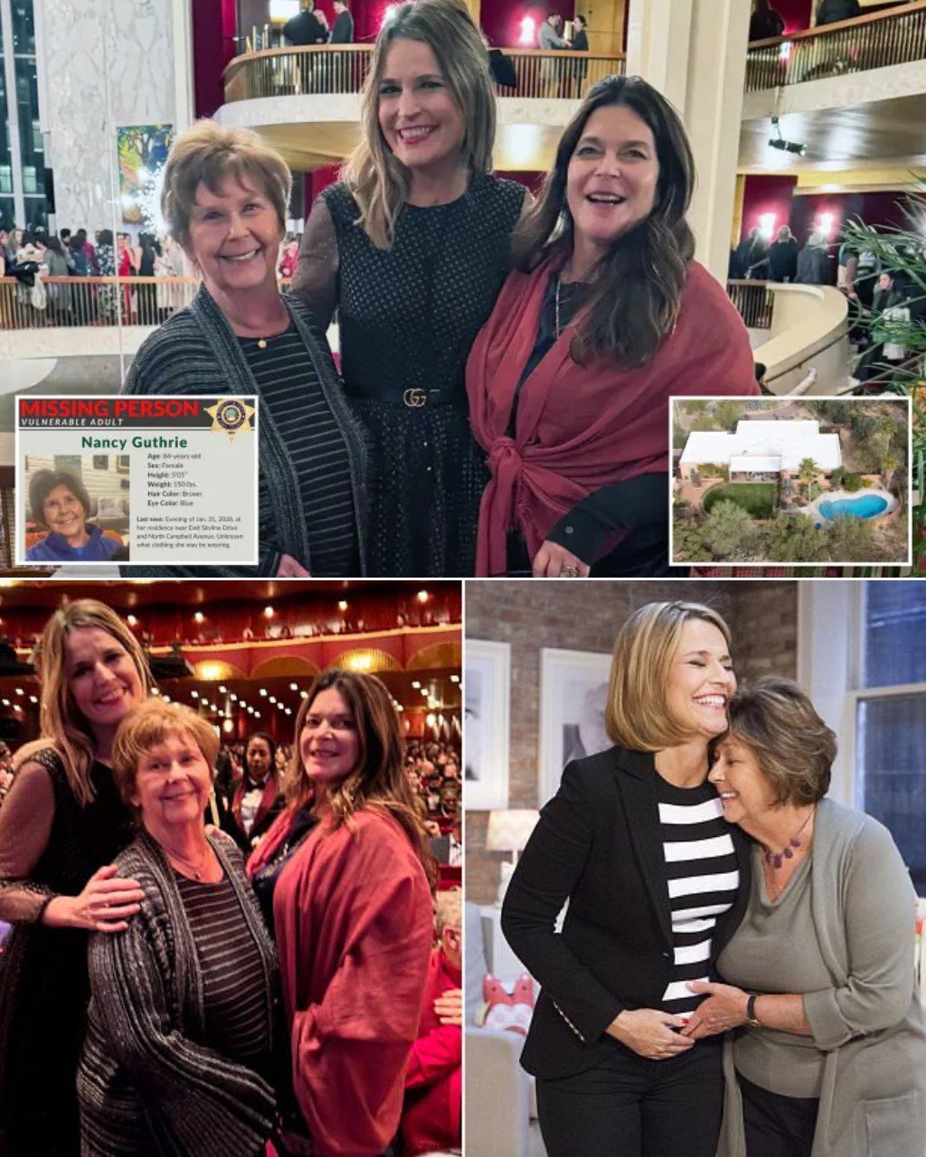 “SHE SAID SOMETHING STRANGE — AND THEN SHE DISAPPEARED.” 🚨🍽️ New details are emerging in the search for Savannah Guthrie’s missing mother, Nancy Guthrie — and they’re raising fresh questions. According to a new report, Savannah’s sister had dinner with their mother just hours before she vanished. At the time, nothing seemed wrong. Until later. Sources say Savannah Guthrie’s sister has since told police that Nancy made an unusual comment during the meal — something vague, out of character, and unsettling in hindsight. Not a warning. Not a goodbye. Just a remark that now feels impossible to ignore given what followed… WHAT SHE SAID… FIND OUT BELOW 👇