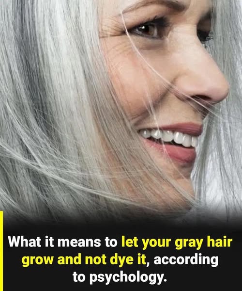 The real psychological significance of embracing your natural gray hair. (Check In First comment👇)