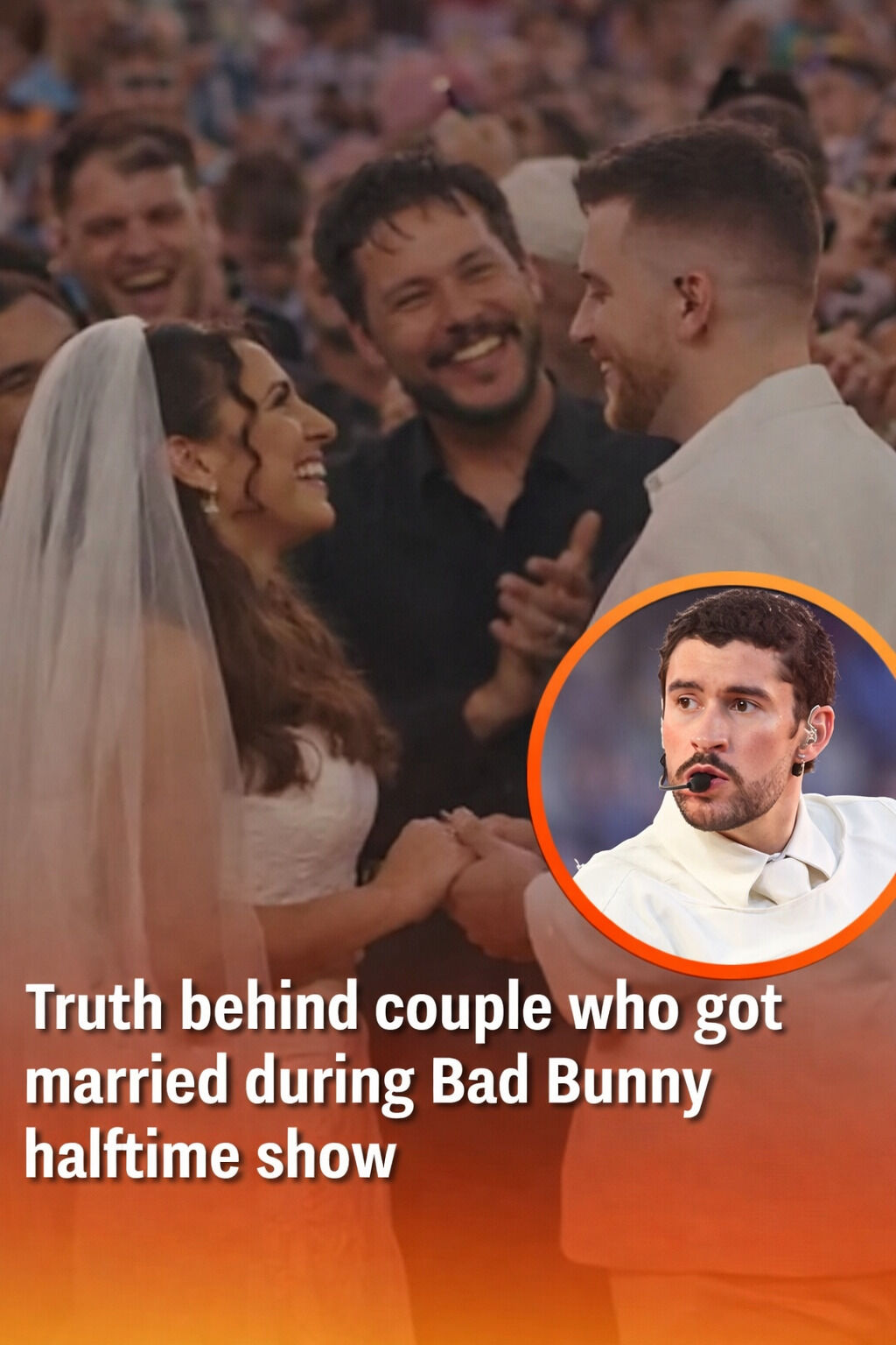 💍 The Untold Love Story Behind the Couple Who Got Married LIVE During Bad Bunny’s Halftime Show — Millions Watched, But Few Know How It Really Happened 😱❤️