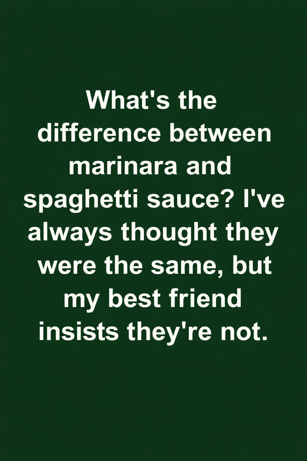 Why Marinara and Spaghetti Sauce Taste So Different
