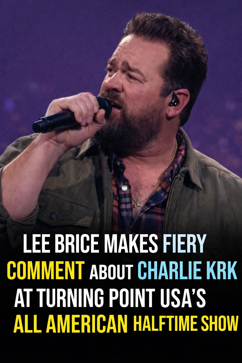 This was the first statement made by a singer at the TPUSA’s alternative halftime show…⤵️⤵️