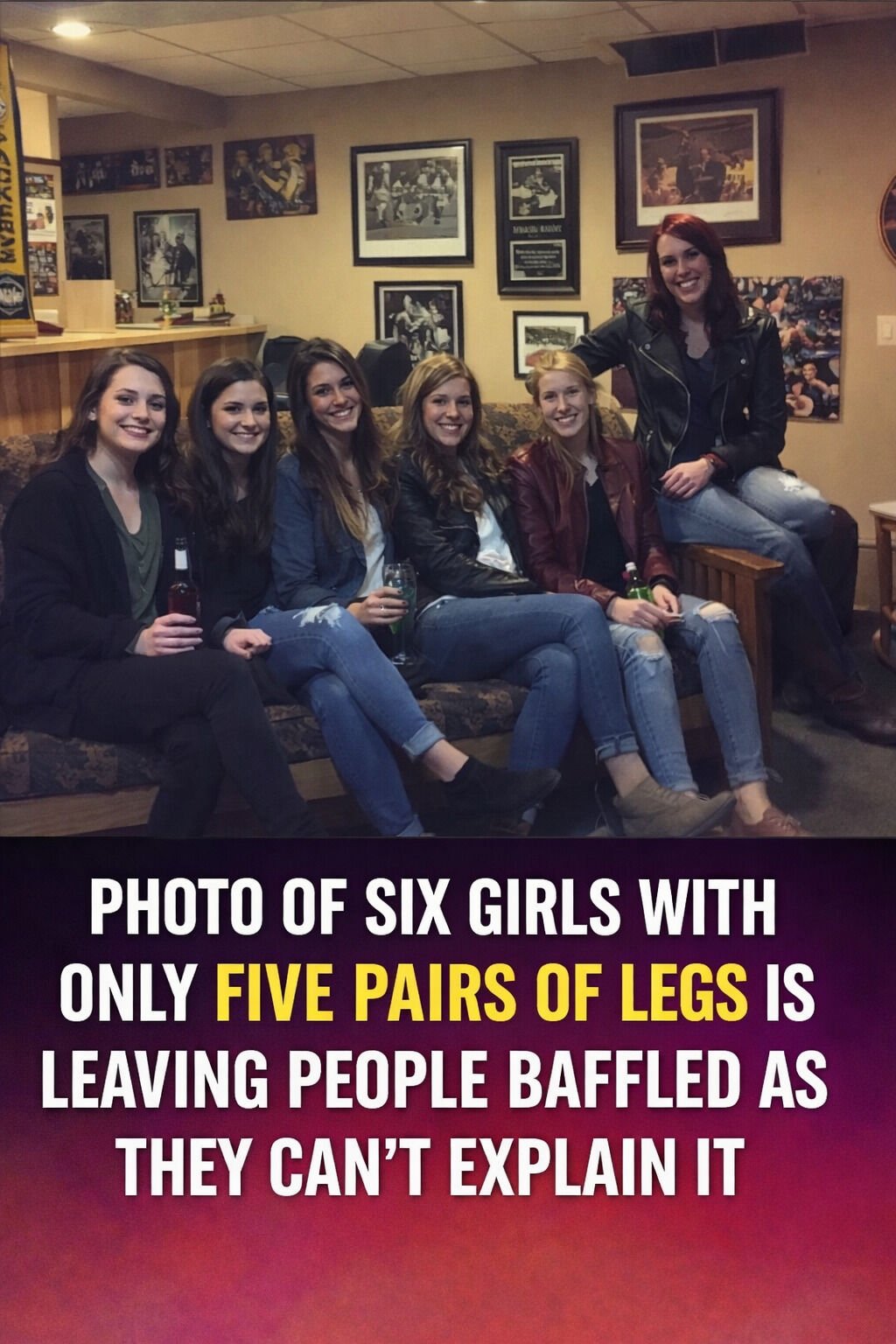 😳 Everyone Is Losing Their Minds Trying to Find the Middle Girl’s Legs — Look Closely or You’ll Miss It… Solution in the Comments 👇